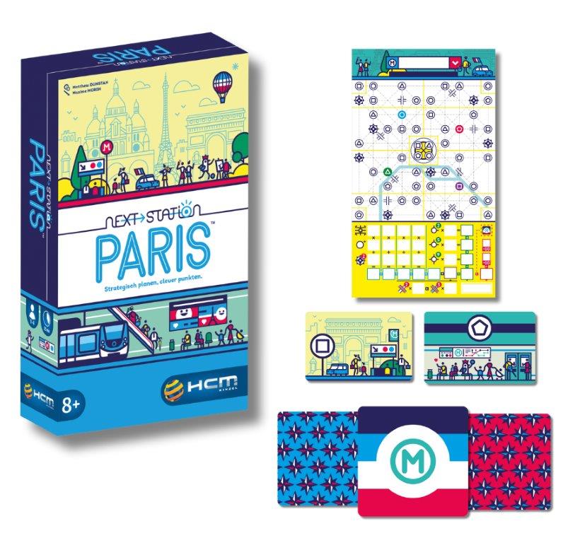 Next Station Paris - Flip&Write-Spiel ab 8 J.